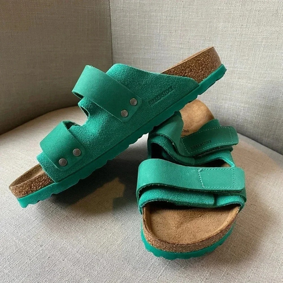 NWOT Birkenstock Uji Nubuck-Suede Sandals Size 38 - Picture 8 of 12